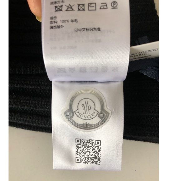 Moncler Ribbed Wool Logo Beanie main image 5
